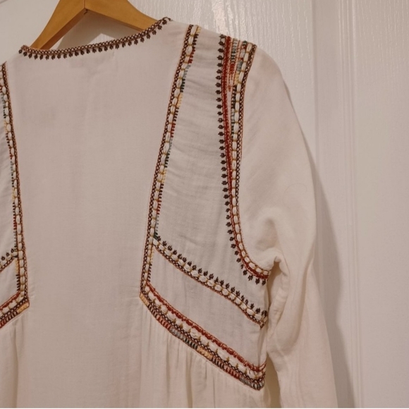 Zara Trafaluc Embroidered Boho Long Jacket - Picture 10 of 11